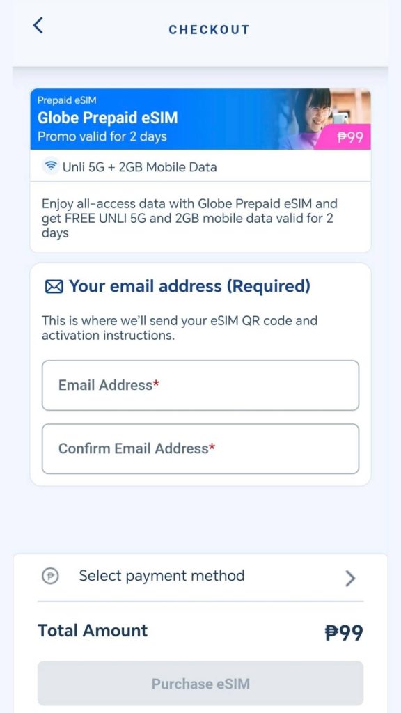 Globe eSIM
