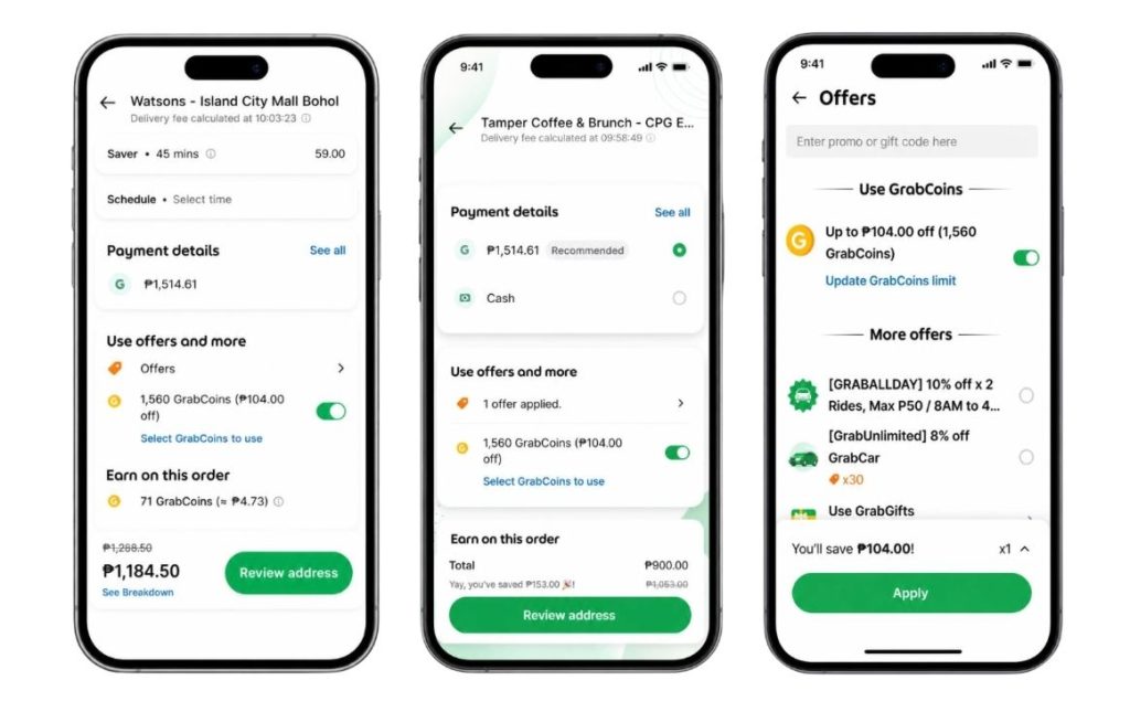 Grab Philippines Expands GrabCoins Rewards, Adds 2× Double Coins Days