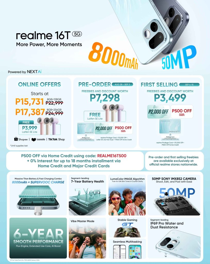 realme 16T 5G Is Now Official in the Philippines, Starts at PHP 22,999